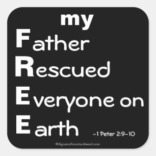 Christian Quotes Square Sticker