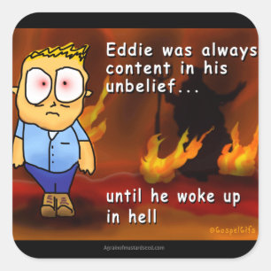 Christian Quotes Square Sticker