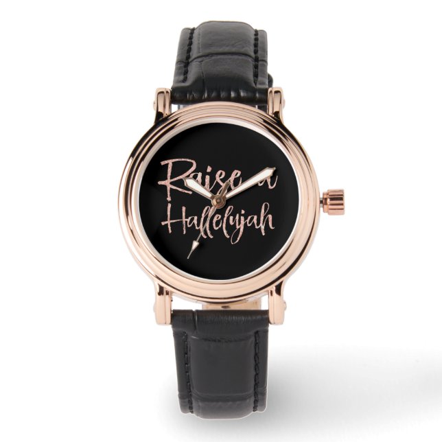 Christian Raise a Hallelujah Quote Watch (Front)