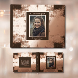 Christian Real Foil Funeral Guest Book Elegant
