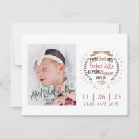 Christian Religieux citation Faire-part de naissan