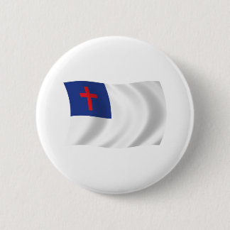 Christian Religion Flag Button