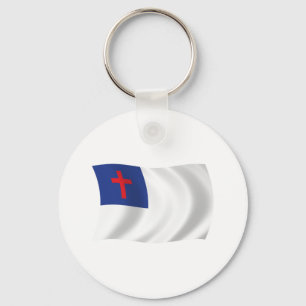 Christian Religion Flag Keychain