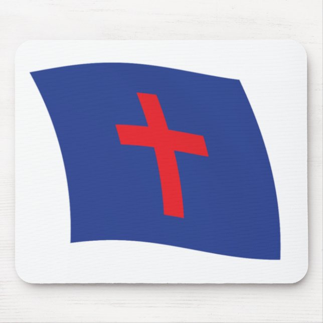 Christian Religion Flag Mousepad (Front)