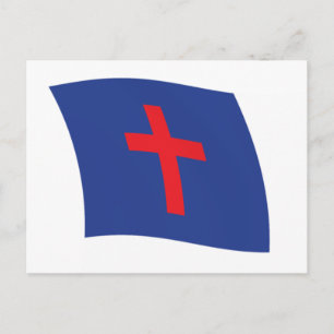 Christian Religion Flag Postcard
