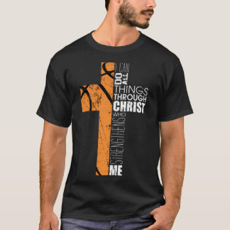 Christian Religious Basketball Philippians 413 Ver T-Shirt