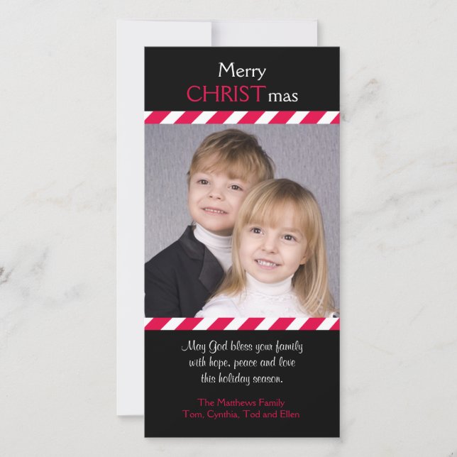 Christian Religious Christmas Photo Cards (Front)