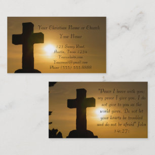 Christian Religious Church Inspirational God Business Card