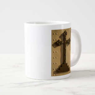 Christian religious cross, Iraq Large Coffee Mug