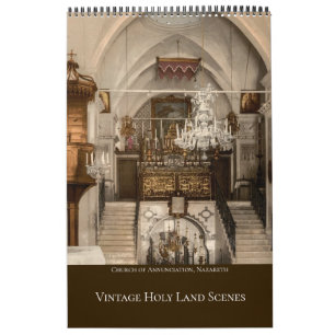 Christian Religious Holy Land Calendar