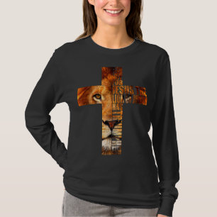 Christian Religious Jesus The Lion Of Judah Cross T-Shirt