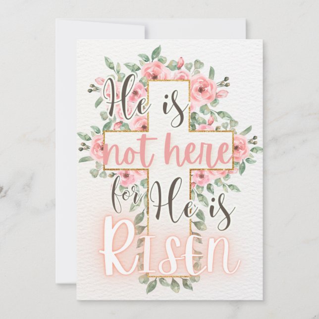 Christian Religious, Scripture Easter Card (Front)