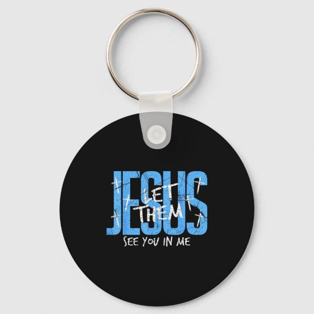 Christian Religious See You In Me Thankful Thanksg Keychain (Front)
