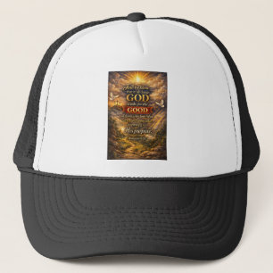 Christian Romans 8:28 Bible Verse Trucker Hat