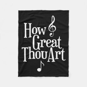 Christian S How Great Thou Art  Fleece Blanket