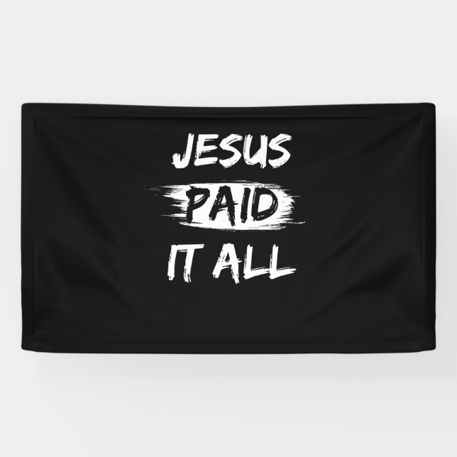 Christian Salvation Quote Forgiveness Gift Banner (Horizontal)
