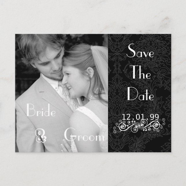 Christian Save The Date with Your Photos Announcement Postcard (Front)