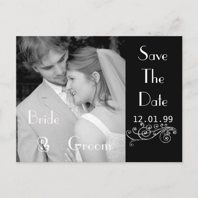 Christian Save The Date with Your Photos Announcement Postcard (Front)