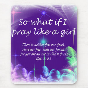 Christian Saying Mouse Pad