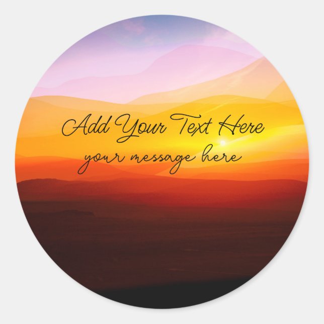 Christian Scenic Message Sticker Labels (Front)