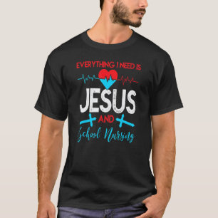 Christian School Nurse Jesus Religious School Nu T-Shirt