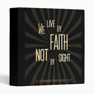 Christian Scriptural Bible 2 Corinthians 5:7 Binder