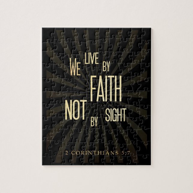 Christian Scriptural Bible 2 Corinthians 5:7 Jigsaw Puzzle (Vertical)
