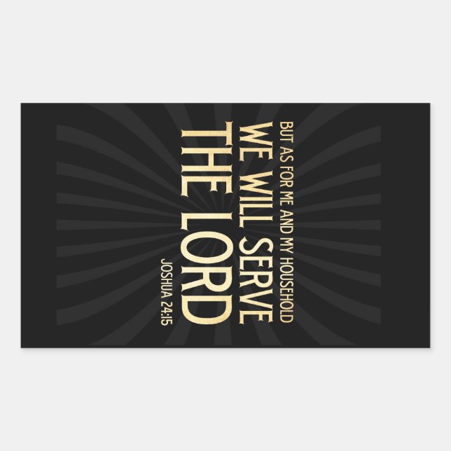 Christian Scriptural Bible Verse - Joshua 24:15 Sticker (Front)
