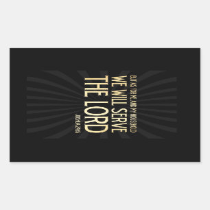 Christian Scriptural Bible Verse - Joshua 24:15 Sticker