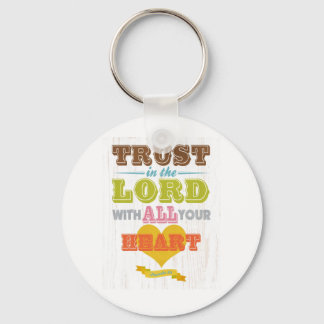 Christian Scriptural Bible Verse - Proverbs 3:5 Keychain