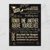 Christian Scriptural Bible Verse - Romans 12:9-12