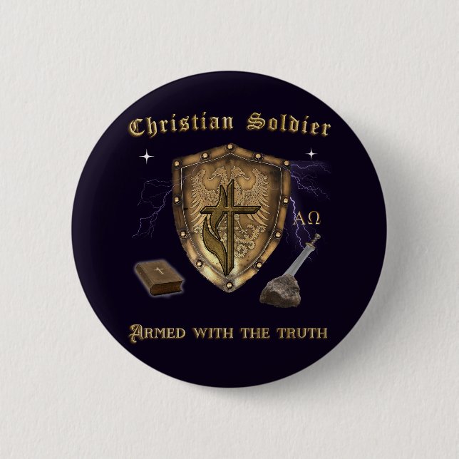 Christian Scripture 2 Inch Round Button (Front)
