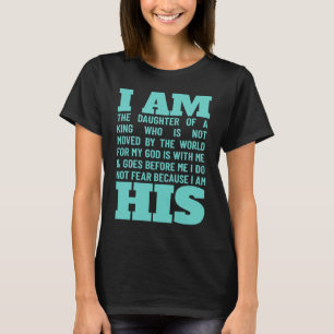 Christian Scripture Bible Verse Faith God Daughte T-Shirt