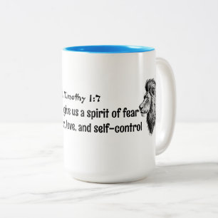 Christian Scripture Bible Verse Joshua Power Love Two-Tone Coffee Mug