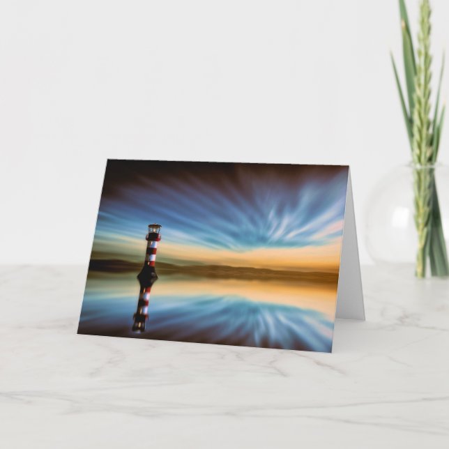 Christian Scripture Encouragement Card Lighthouse (Front)