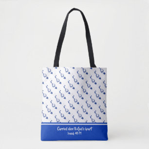 Christian Scripture ISRAEL Star David Isaiah Tote Bag