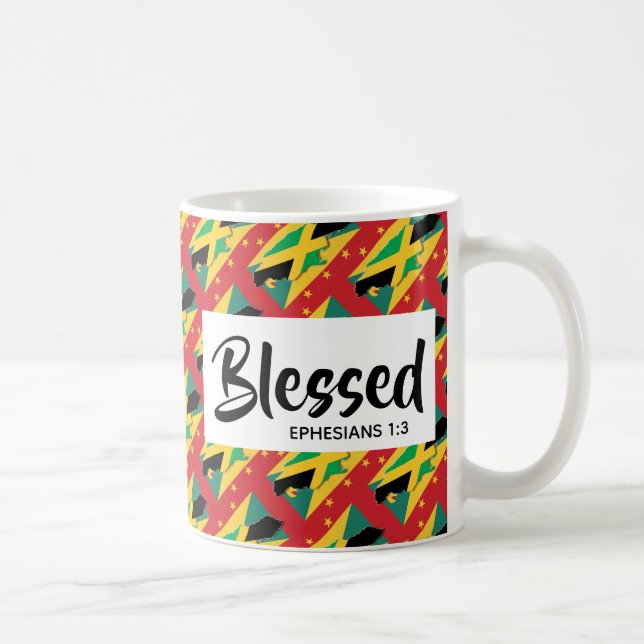 Christian Scripture JAMAICA GRENADA Dual Blessed Coffee Mug (Right)