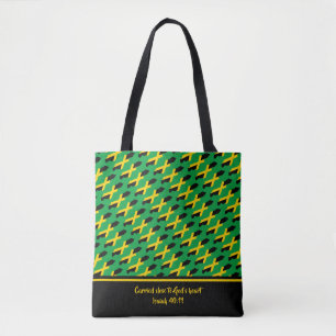 Christian Scripture JAMAICA Isaiah GREEN Tote Bag