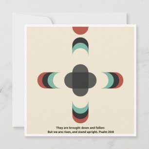 Christian Scripture Modern Art Cross Note Card