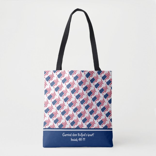 Christian Scripture US AMERICA Isaiah Tote Bag (Front)