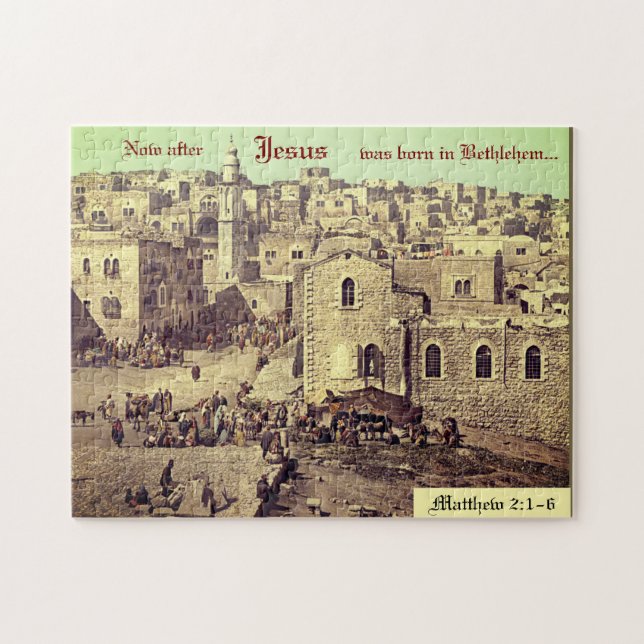 Christian Scripture Vintage Holy Land Photo Jigsaw Puzzle (Horizontal)