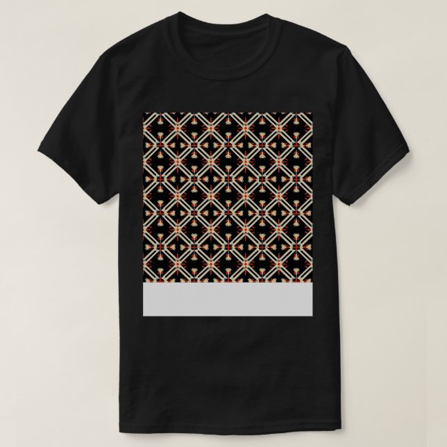 Christian Seamless Pattern Mosaic Religion Gospel  T-Shirt (Design Front)