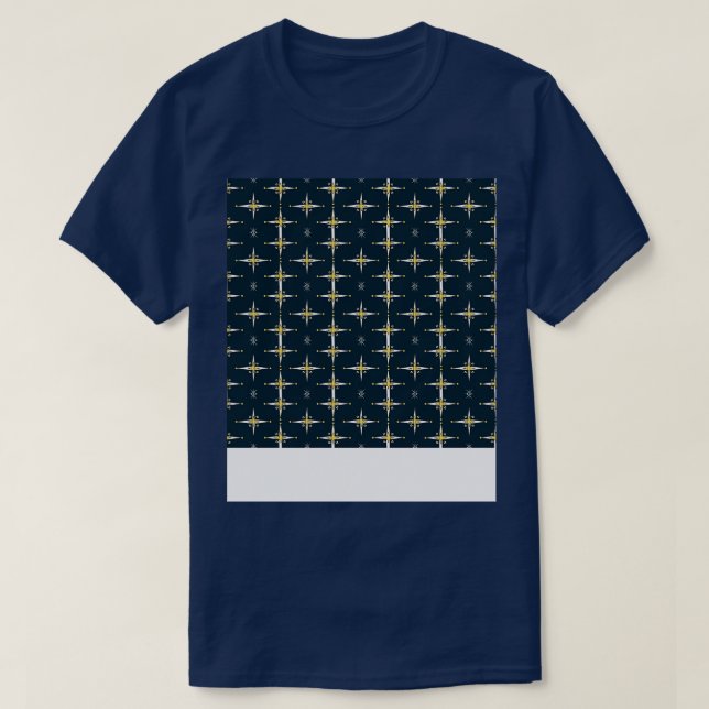 Christian Seamless Pattern Mosaic Religion Gospel  T-Shirt (Design Front)