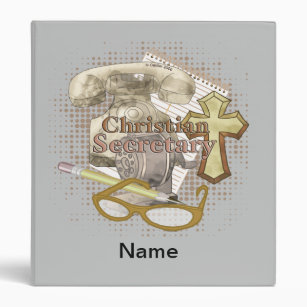 Christian Secretary custom name binder