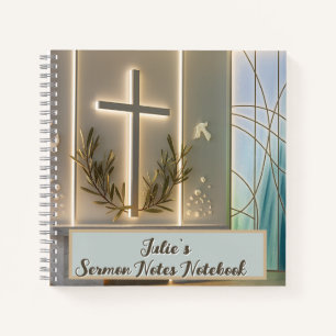 Christian sermon notes notebook
