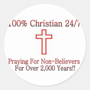 Christian Shirt 3 Classic Round Sticker