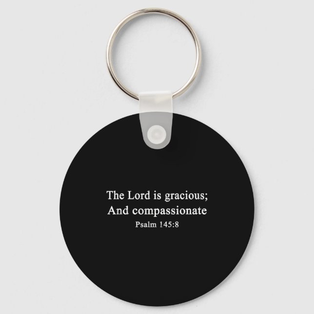 Christian Shirts The Lord Is Gracious Worship Fait Keychain (Front)