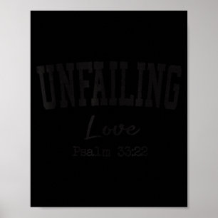 Christian Shirts Women Men Unfailing Love Christia Poster