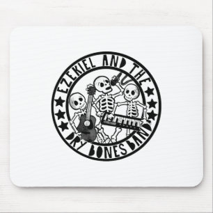 Christian Skeleton Ezekiel And Dry Bone Band Bible Mouse Pad