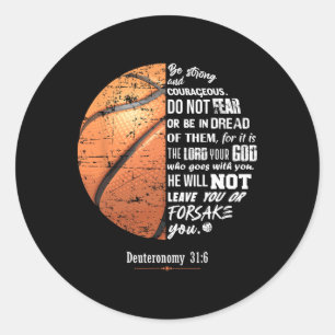 Christian Sketll Deuteronomy Bible Sketll Classic Round Sticker